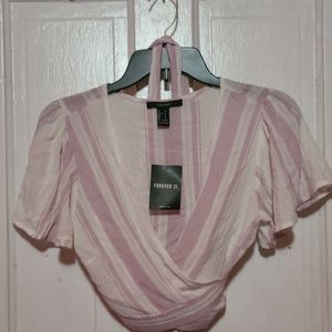 Wrap around crop top